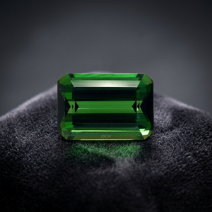 Haute qualité 8X10mm coupe octogonale tourmaline verte naturelle IGI certifié prix de gros pierre précieuse en vrac à facettes - Product Image 3
