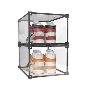 Boîte à chaussures créative, boîte à chaussures latérale avec porte magnétique, à empiler, style <span class=keywords><strong>jordan</strong></span> avec logo personnalisé, vente en gros d'usine - Product Image 4