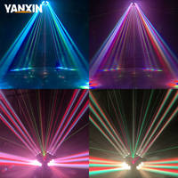 Projecteur LED RGBW 12x10W à tête mobile, effet faisceau double rotation, contrôle DMX512, fonctionnement automatique, pour scène, boîte de nuit, mariage, spectacle