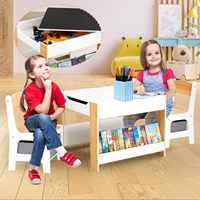 Table de jeu en bois pour enfants, table d'apprentissage pour bébés, table de maternelle, ensemble table et chaise en bois pour enfants