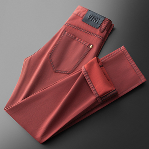 Jean décontracté élastique à jambe droite pour homme, couleur originale anti-décoloration, marque Niuchao, nouvelle collection automne 2026 - Product Image 2