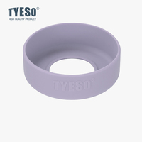 Sous-verre en silicone durable pour le fond des bouteilles, antidérapant, couleurs assorties, compatible avec les thermos sous vide