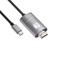 Kabel HDMI Resolusi Ultra Tinggi 2M 4K 60HZ Tipe C untuk Ponsel ke HDMI untuk MacBook Surface Book Galaxy S9 Note9 S8