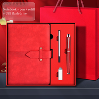 Carnet A5 personnalisé pour articles en promotion au bureau avec clé USB et logo Cadeau d'employé Coffret cadeau Coran d'entreprise pour cadres