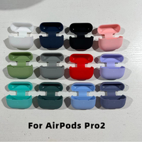Coque Minimaliste Fine en Silicone Anti-Chute avec Cordon pour AirPods 2/3/4 et Protection d'Écran pour iPhone AirPods 2