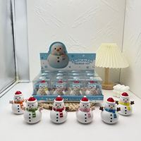 Ensemble de jouets squishy de Noël, jouets sensoriels à remontée lente sur le thème de Noël, jouets anti-stress, cadeaux de Noël pour enfants