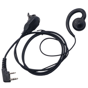 Casque pour talkie-walkie, connecteur de type K, conception universelle avec crochet d'oreille, prise en forme de T, non intra-auriculaire, ajustement confortable - Product Image 5