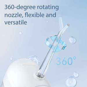 Irrigador Bucal Portátil Recargable, Resistente al Agua IPX7, Irrigador Bucal de 200 ml para Aparatos Ortodóncicos, Encías Sensibles, Limpiador de <span class=keywords><strong>Dientes</strong></span> - Product Image 3