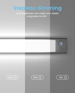 140LED Luces de gabinete recargables Diseño europeo <span class=keywords><strong>LED</strong></span> <span class=keywords><strong>Sensor</strong></span> de movimiento con batería Interior 2 Pack <span class=keywords><strong>Sensor</strong></span> magnético enchufable - Product Image 3