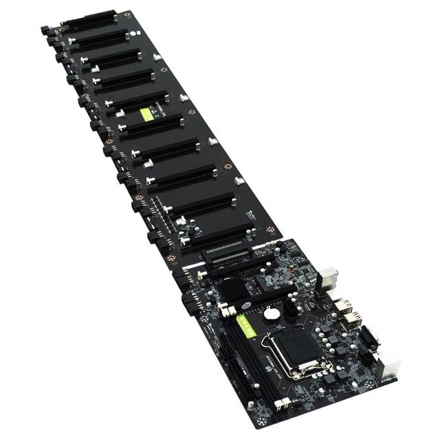 12 GPU B250 Straight Plug Motherboard DDR3 Sockets 12 X PCI-E X16 Card CPU LGA 1151 SATA3.0 Motherboard