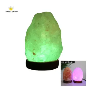 Hot Sell New 7 Farbwechsel Relax Body Mind USB Led Dimmer Kristall Natural Rock Pink Himalaya Salz lampe für Home Decor Geschenk