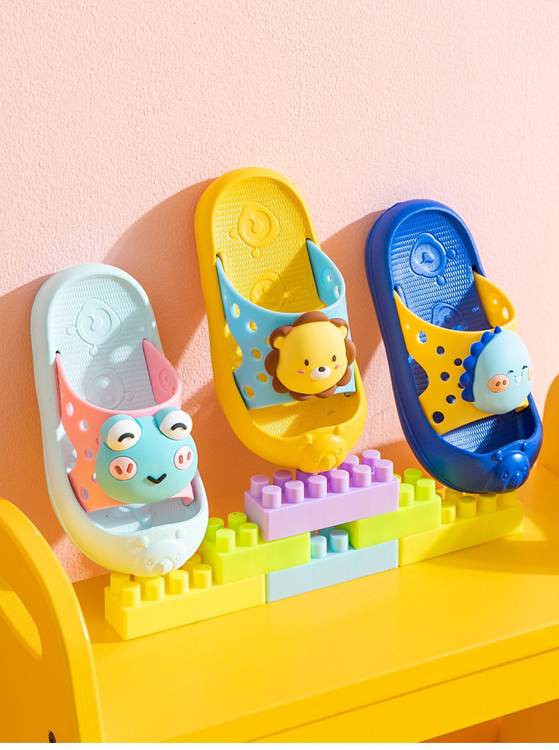 Cartoon Summer Sandals Slippers Kids Flat Toe Shoes Sandals for Boys and Girls