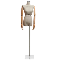 Coréen plat-épaule vêtements magasin modèle accessoires fenêtre présentoir demi-corps torsadé taille fausse femme poupée corps forme clavicule