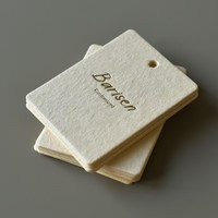 Etiquetas Personalizadas de Moda para Ropa de Lujo con Logotipos Personalizables para Colgar