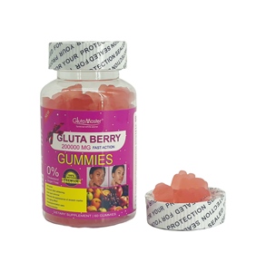 <span class=keywords><strong>Gluta</strong></span> <span class=keywords><strong>Berry</strong></span> Gummies Premium : Complément Bio Éclaircissant pour la Peau, Stimulant Immunitaire, Anti-Taches Brunes et Anti-Acné - Product Image 2