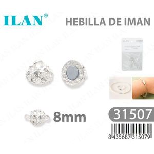 Chiusura Magnetica Ilan 8mm per Bracciale con Strass - Product Image 3