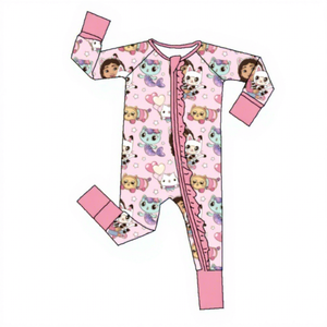 Kinder-Bambusfaser-Babystrampler, Schneller Versand Maßgefertigte Baby-Pyjamas - Product Image 1