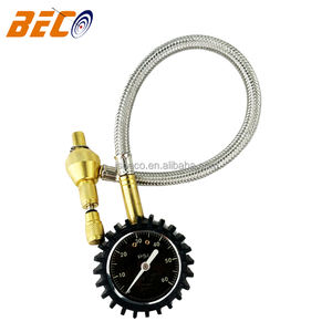 Medidor de presión de desinflador de neumáticos analógico automático de servicio pesado profesional 60 Psi con mandril especial para neumáticos todoterreno grandes - Product Image 1