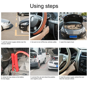 자동 비상 도구 범용 자동차 배터리 부스터 케이블 헤비 듀티 2000AMP 3M 자동차 배터리 점프 리드 부스터 케이블 자동차 용 - Product Image 5