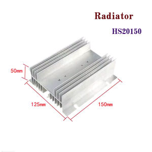 Radiador HS20150 para Relé de Estado Sólido con Aletas de Refrigeración, 125*50*150mm, Radiador de Aluminio - Product Image 2