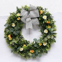 Guirlande de feuillage artificiel vert naturel de 18 pouces pour printemps-été, fleurs et plantes, guirlandes de Noël