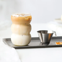 Meilleure vente 550ml haute teneur en borosilicate café pour tasses grande capacité tasses à latte personnalisées pour les occasions de fête