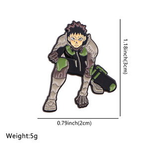 Sming Pins <span class=keywords><strong>Monster</strong></span> 8 Émail Pin Japonais <span class=keywords><strong>Anime</strong></span> Personnage Masculin Revers Badge Personnalisé <span class=keywords><strong>Manga</strong></span> Broche - Product Image 6