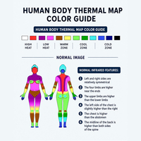 Analyse thermographique du corps entier, scanner thermique infrarouge, méthode de dépistage non invasive, sans rayonnement, sans douleur et sans contact
