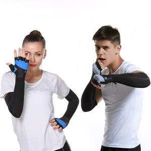 Cycling Gloves <b>Half</b> Finger Anti <b>Slip</b> Sunscreen For Bicycle Riding Summer Unisex Adult Black White Blue Gray - Product Image 2