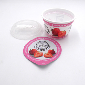 Vaso de Plástico Desechable de 200 ml/200 g para Yogurt de <span class=keywords><strong>Fresa</strong></span> <span class=keywords><strong>con</strong></span> Sello de Aluminio - Product Image 6