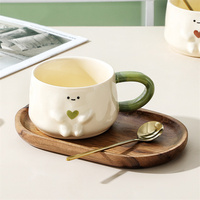 Harmony Haute Qualité En Gros Café Lait Sourire Visage Tasses Thé De L'après-midi Style Mignon Tasses Café En Céramique