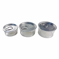 Boîtes de conserve à anneau de traction en plastique pour bonbons aux fleurs 3.5g avec couvercles-autocollants d'hologramme Rx personnalisés emballage pour boîtes de thon Pop Top Pet