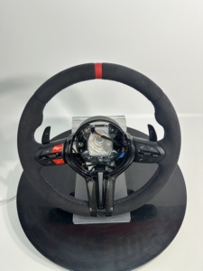 <span class=keywords><strong>Volant</strong></span> modifié <span class=keywords><strong>M</strong></span> Performance en fibre de carbone et cuir, design mixte pour les modèles <span class=keywords><strong>BMW</strong></span> série F, <span class=keywords><strong>1</strong></span>, 3, 5, 7 et X - Product Image 2