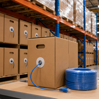 Cable UTP Cat6, Cable de Red Ethernet de Par Trenzado Sin Blindaje, Cable de Conexión Gigabit de Alta Velocidad para Router y Switch