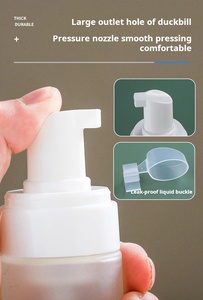 Cổ Bao Bì 100Ml Thủy Tinh Rửa Mặt Rõ Ràng Frosted 150Ml Mousse Bọt Sữa Rửa Mặt Sub Bubbling Nước Rửa Tay Bọt Bơm Chai - Product Image 5