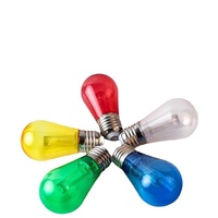 Ampoules LED colorées S14, colonne de guidage lumineux, guirlande lumineuse d'extérieur pour camping, lumières de course, décoration d'ambiance, colonne rétro