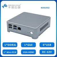 Mini-ordinateur sans ventilateur Celeron J1900 DDR3L Max 8 Go 6 USB VGA Mini PCIE WIFI 4G 12V Ordinateur industriel embarqué