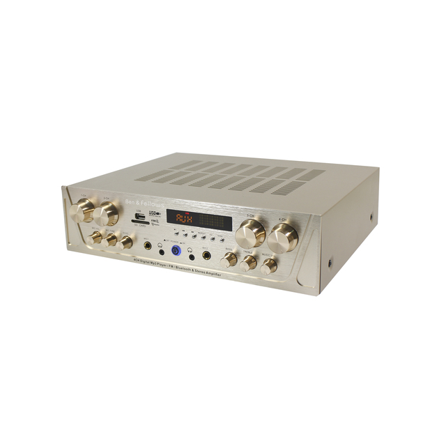 T 4 Channel Bluetooth Stereo Streamer Power Amplifier Amplificador De Audio Professional Hifi Audio Amplifier for Home Theater