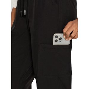 Floralhue Women's V-Neck <b>Scrubs</b> <b>Top</b> And Cargo Pants With 12 Pockets Yoga Waistband 4 Way Stretch Hospital Uniforms - Product Image 5
