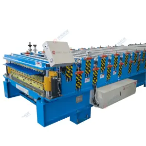 Hot sale 2024 high speed 30 m/min fully auto double layer roof sheet roll forming machine production line