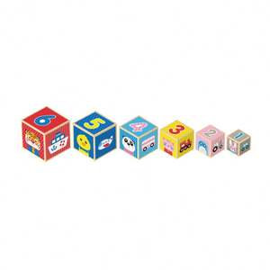 <span class=keywords><strong>Cube</strong></span> empilable en bois boîte à jouets jouer en bois Animal empilable <span class=keywords><strong>Cube</strong></span> - Product Image 3