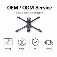 Produsen Rangka UAV Grosir Kustom 3K Twill CNC Machined dengan Pelat Serat Karbon Rangka UAV Ringan Kekuatan Tinggi yang Kokoh