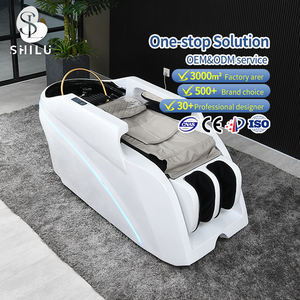 Mesa de masaje eléctrica automática de salón de lujo, silla de champú para lavar el cabello con salida de para hoteles <span class=keywords><strong>y</strong></span> talleres - Product Image 1
