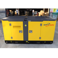 Générateur diesel silencieux de 15 KVA 3 phases cadre ouvert de 12 Kw avec démarrage à distance fréquence 60Hz 230v/240v/480v tension nominale