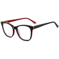 Monture de lunettes classique œil-de-chat Elan Optical RD26072 en acétate pour femme, monture complète, écologique, sans peinture – Grande Vente