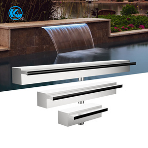 Cascade de <span class=keywords><strong>piscine</strong></span> rectangulaire en acier inoxydable, lumière rvb, Cascade de <span class=keywords><strong>piscine</strong></span>, <span class=keywords><strong>lame</strong></span> <span class=keywords><strong>d</strong></span>'<span class=keywords><strong>eau</strong></span>, Cascade acrylique <span class=keywords><strong>Led</strong></span> - Product Image 3