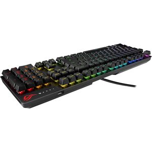 Teclado Mecánico para Juegos Asus Rog Strix Scope Rx, Interruptores Ópticos Rojos, Cableado, Retroiluminación RGB, Teclado Numérico - Product Image 2