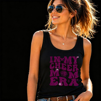 Transfert thermocollant personnalisé Bling pour T-shirt, motif Maman de la Cheerleading avec strass