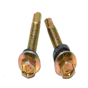 <span class=keywords><strong>Vis</strong></span> SDS à pointe réduite avec rondelle EPDM, tête hexagonale peinte, <span class=keywords><strong>vis</strong></span> autoperceuse - Product Image 2