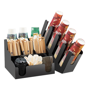 Tùy chỉnh bên đám cưới nhựa hình chữ nhật phục vụ ống hút khăn ăn thanh Caddy khăn ăn chủ - Product Image 1